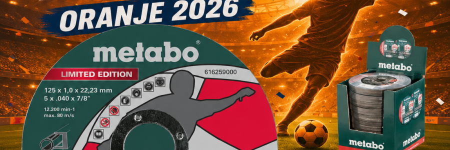 Limited Edition Metabo World Cup 2026 doorslijpschijven!